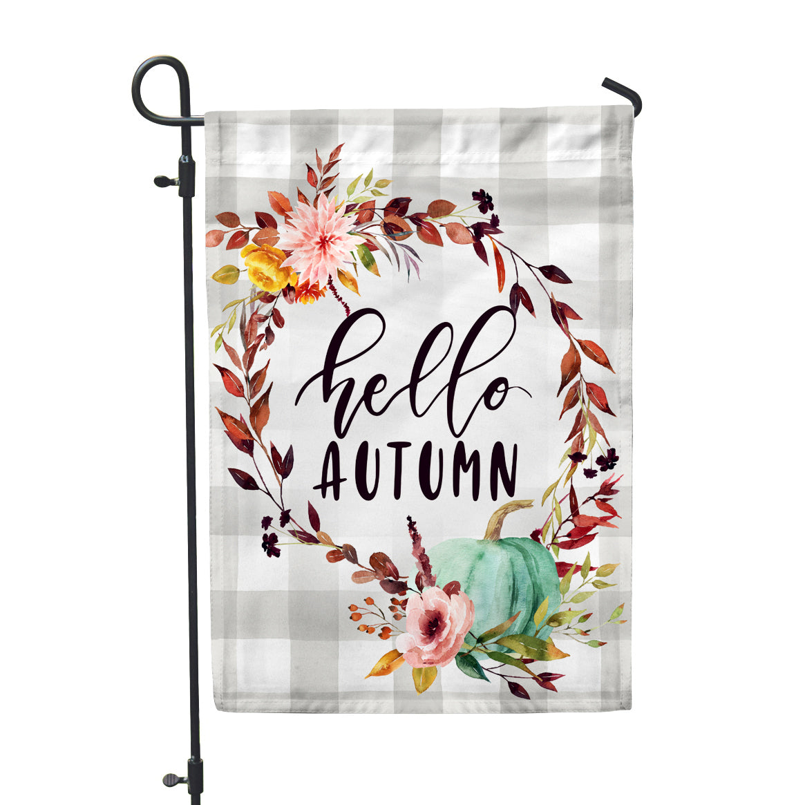 Hello Autumn Garden Flag 12" x 18" - Second East LLC
