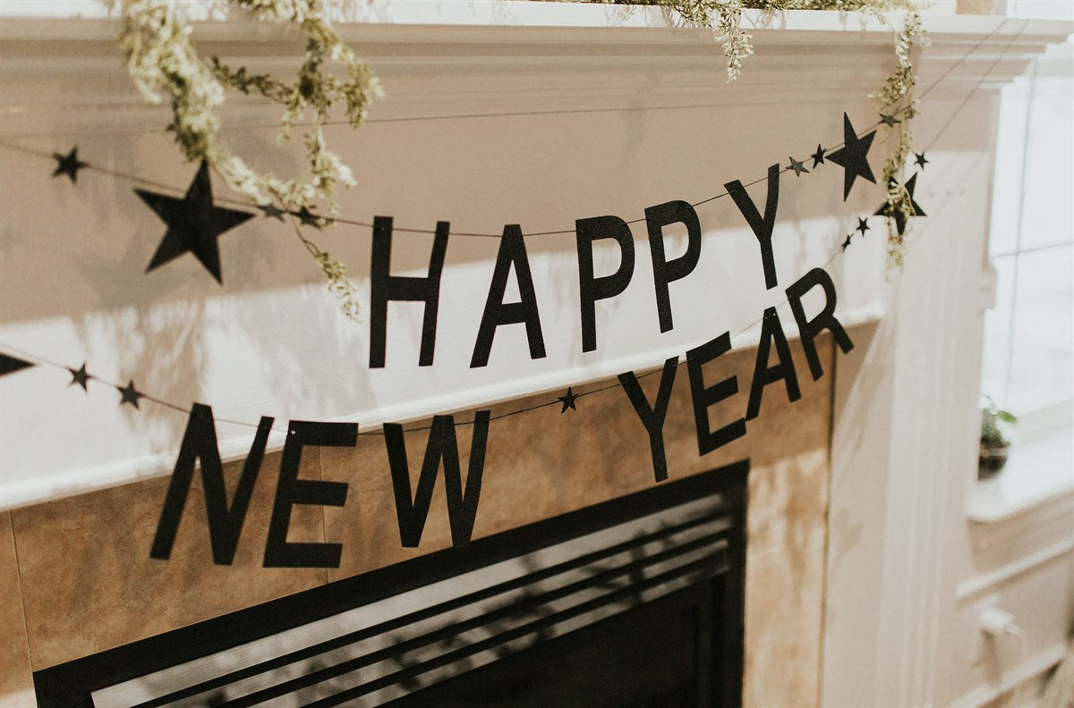 Happy New Year Felt Banner - Second East LLC