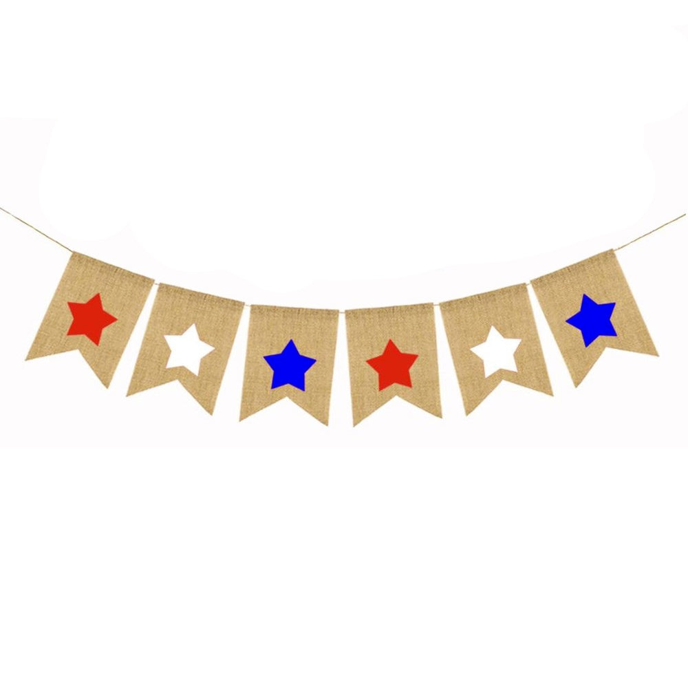 Burlap Banner - All Stars - Second East LLC