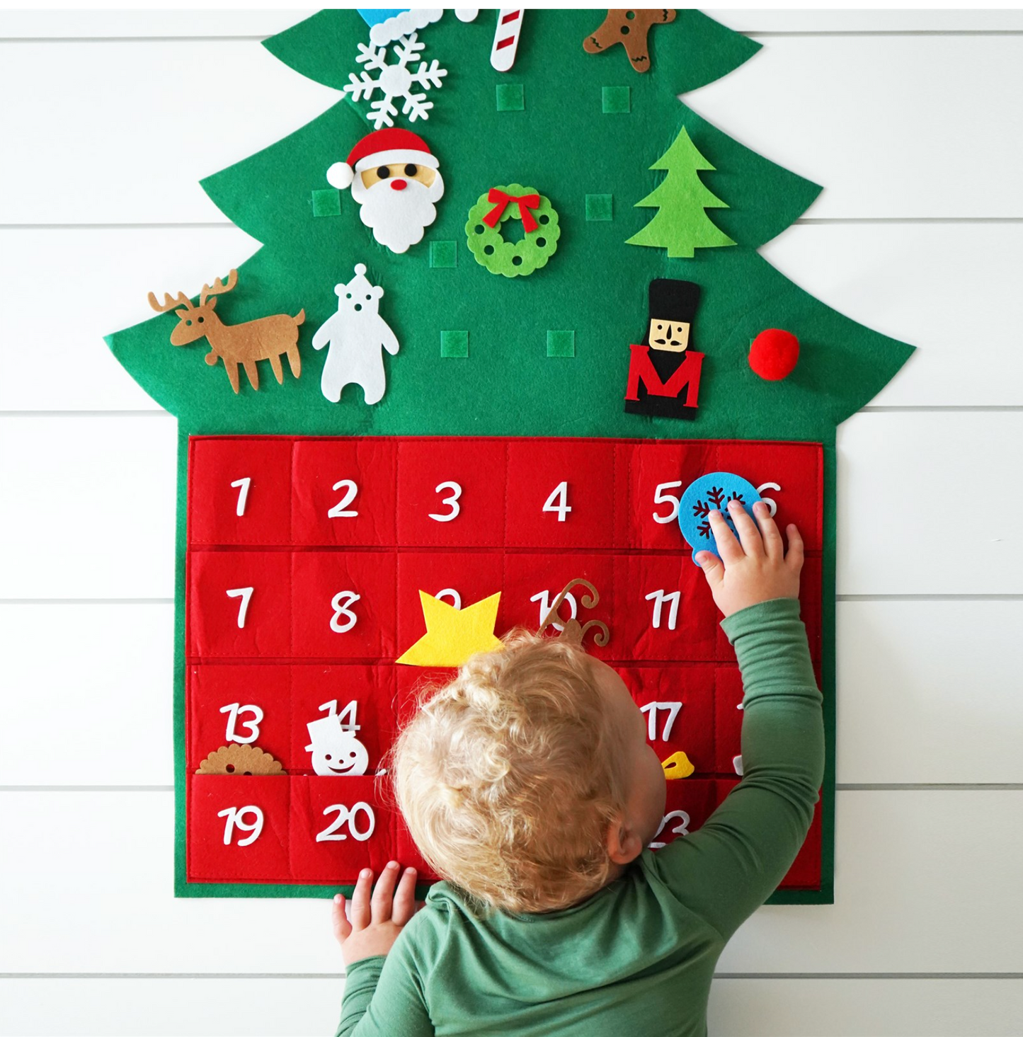 36" Felt Christmas Tree Wall Decor - Second East LLC