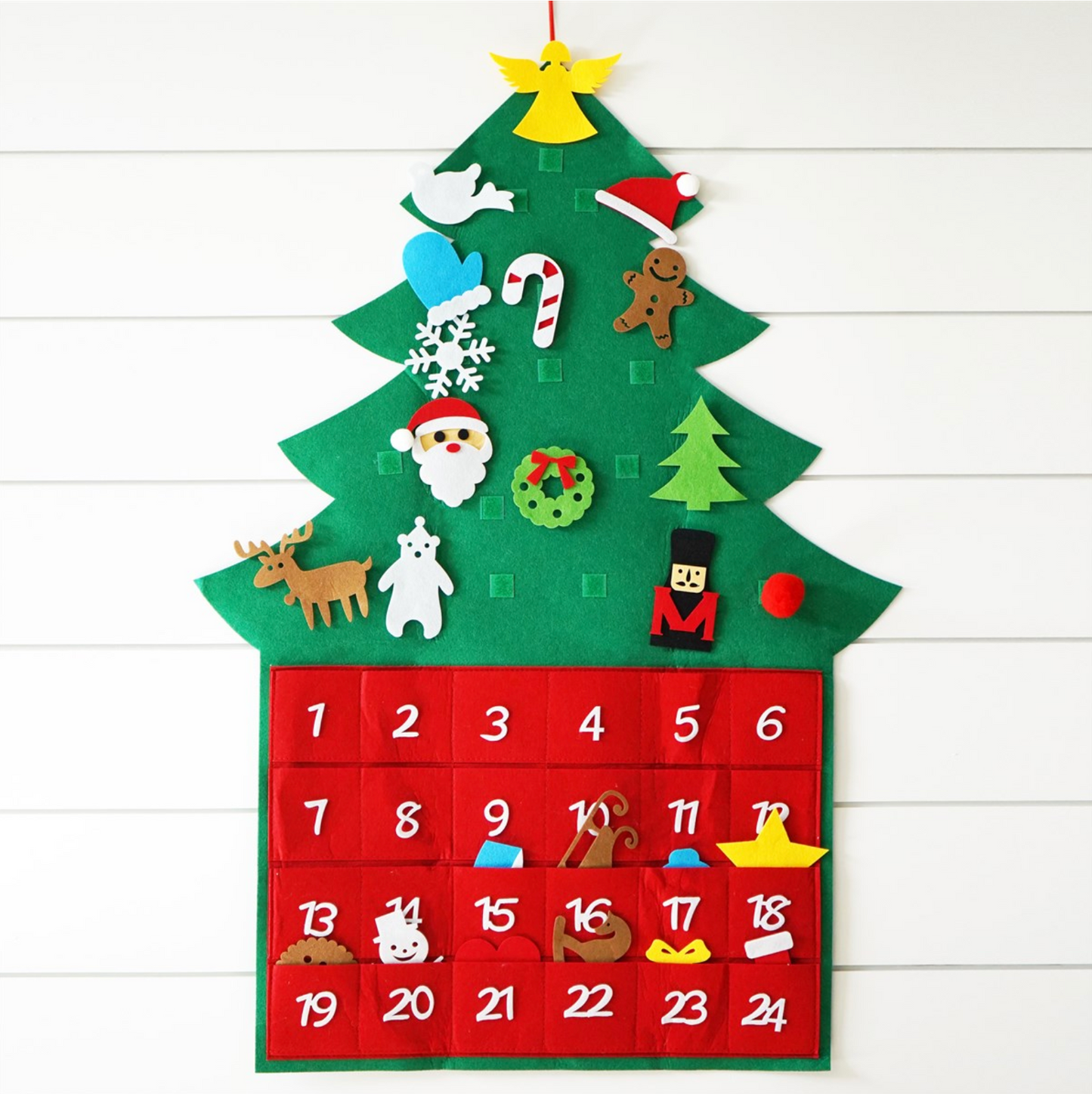 36" Felt Christmas Tree Wall Decor - Second East LLC