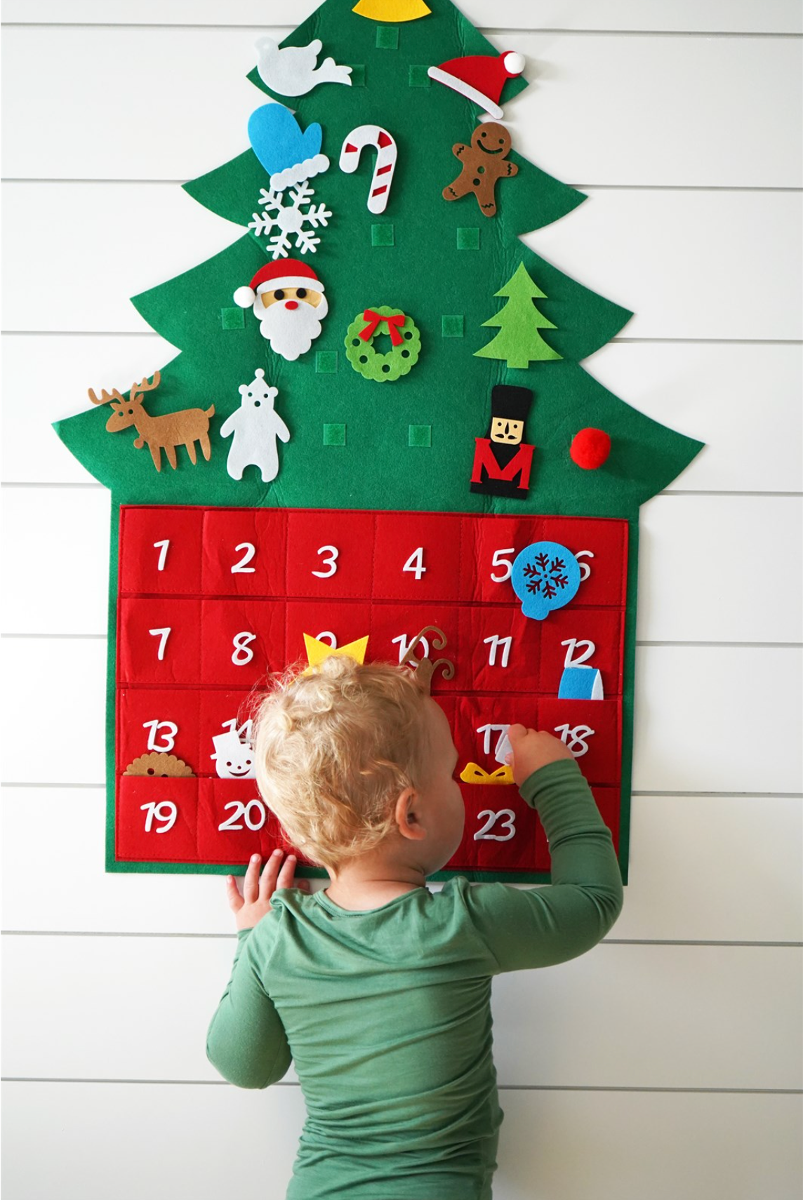 36" Felt Christmas Tree Wall Decor - Second East LLC
