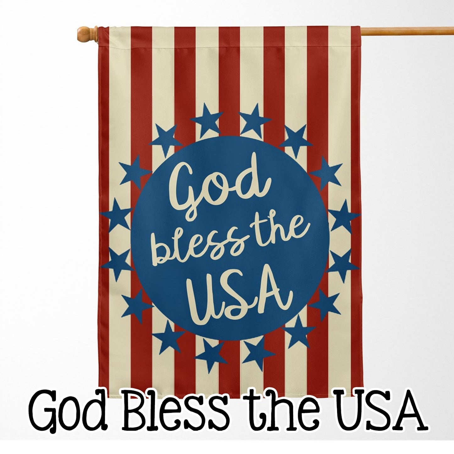 God Bless House Flag 28" x 40" - Second East LLC