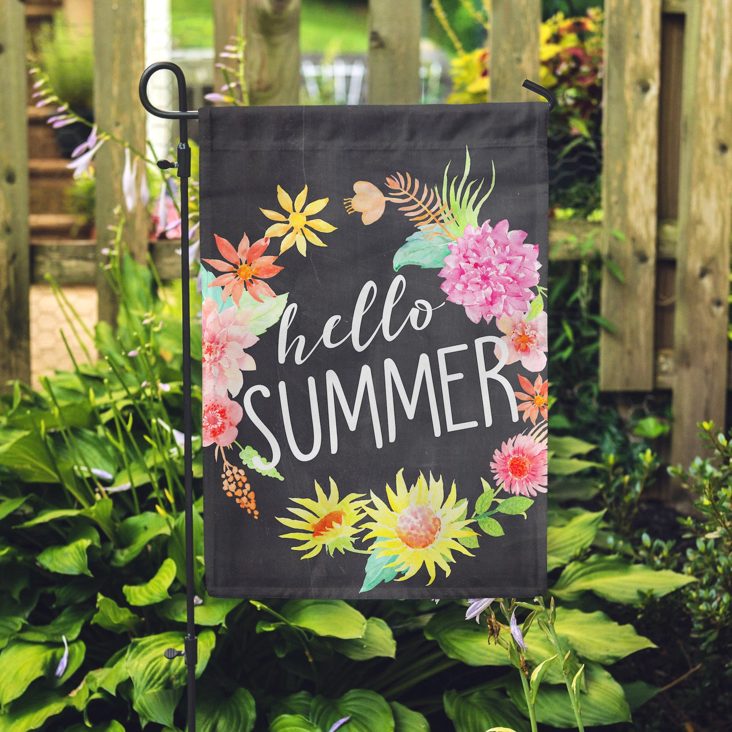 Hello Summer Chlk Garden Flag 12" x 18" - Second East