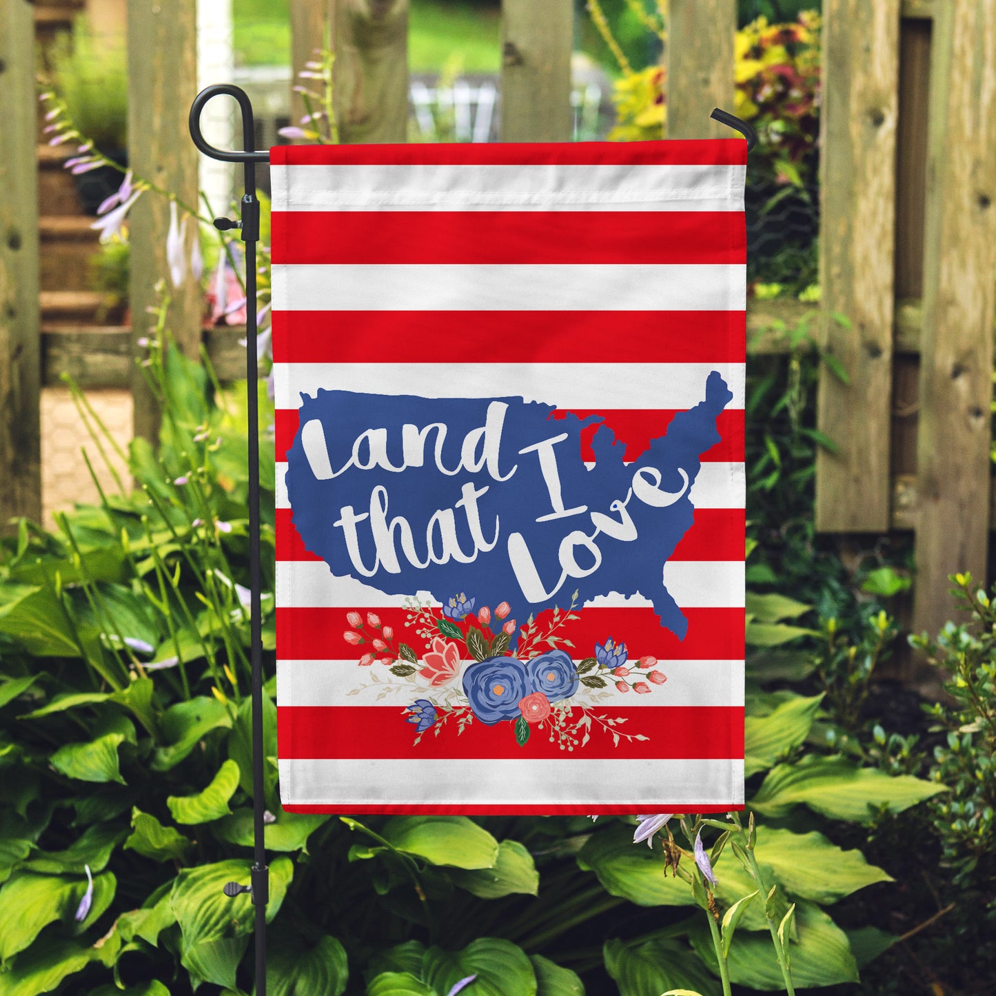 Land I Love Garden Flag 12" x 18" - Double Sided - Second East