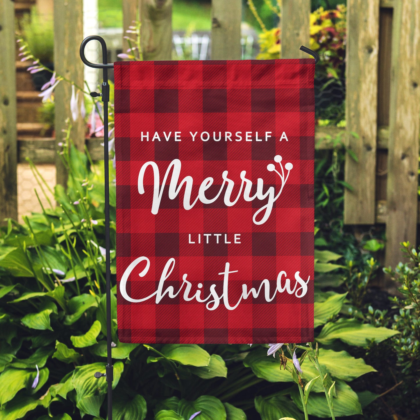 Merry Little Christmas Garden Flag 12" x 18" - Second East