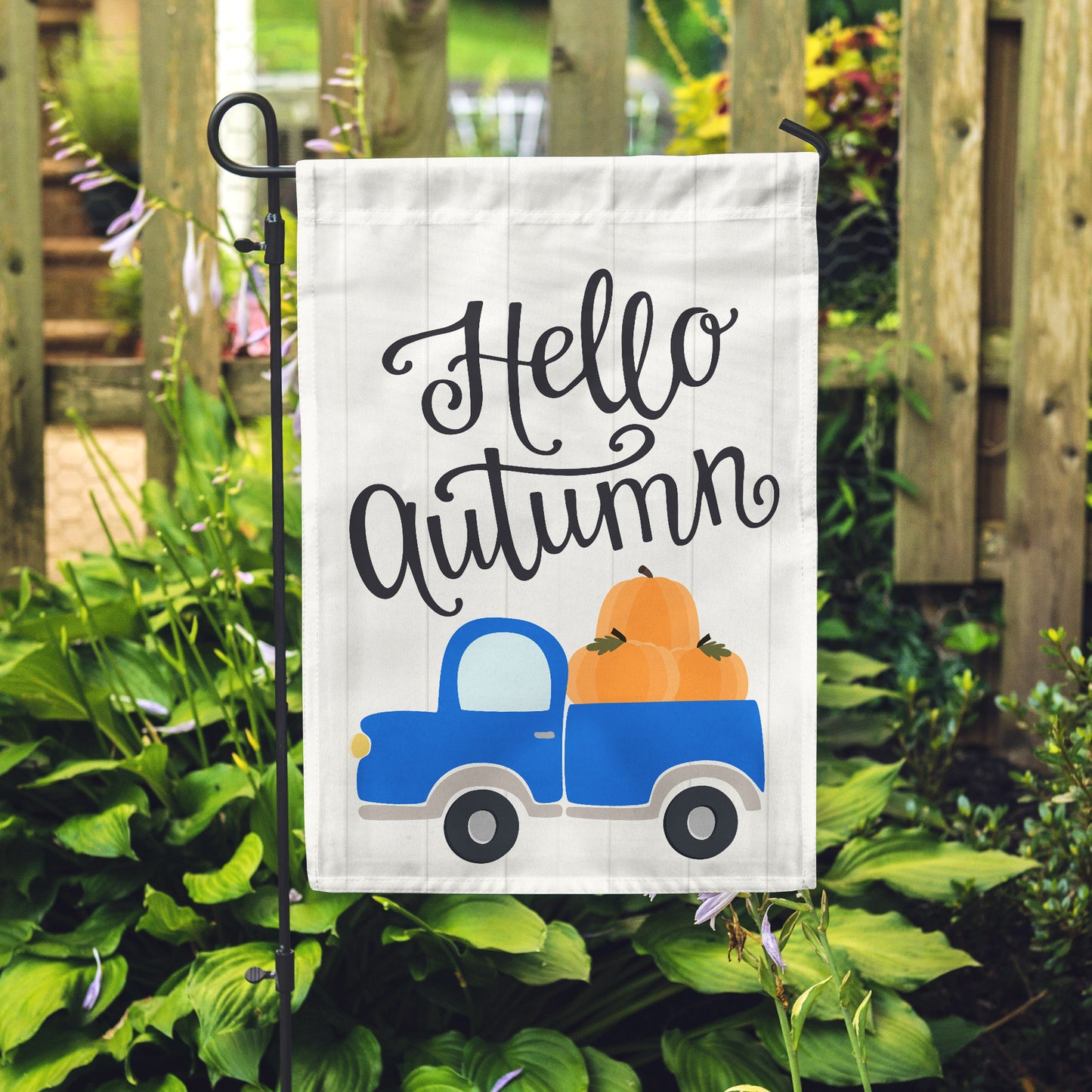 Hello Autumn Garden Flags 12" x 18" - Second East