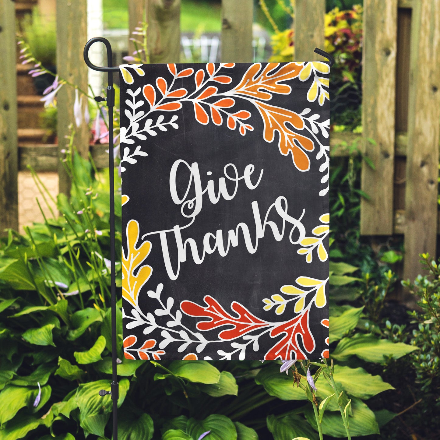 Give Thanks Garden Flag 12" x 18" - Second East