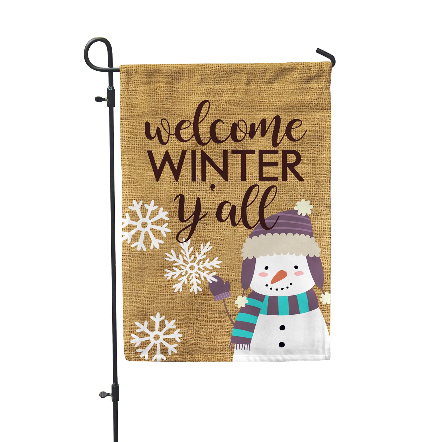 Welcome Winter Y'all Garden Flag - Double Sided - Second East