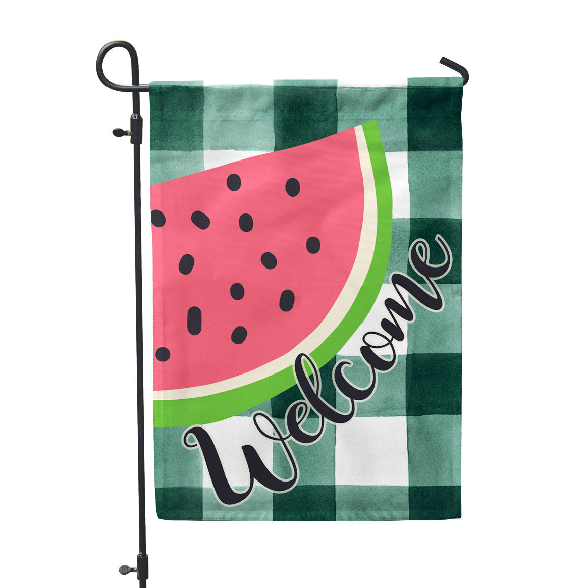 Watermelon Welcome Garden Flag 12" x 18" - Double Sided - Second East