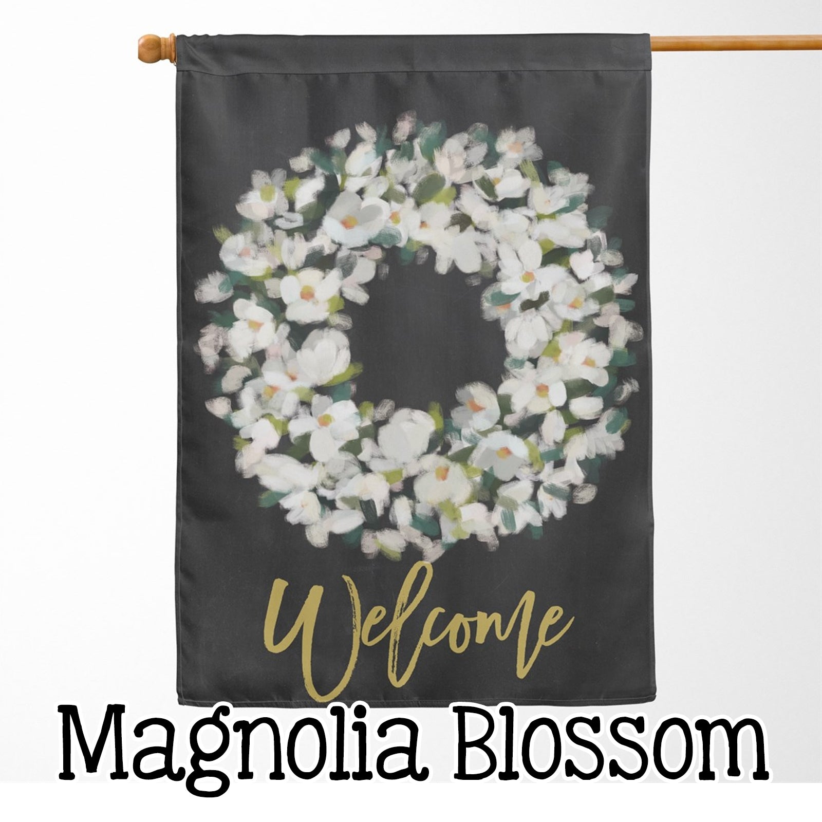 Magnolia Blossom House Flag 28" x 40" - Second East LLC