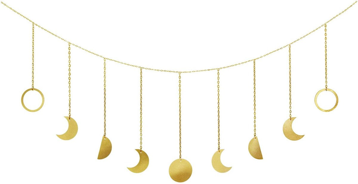 Moon Phases Brass Wall Hanging - Second East LLC