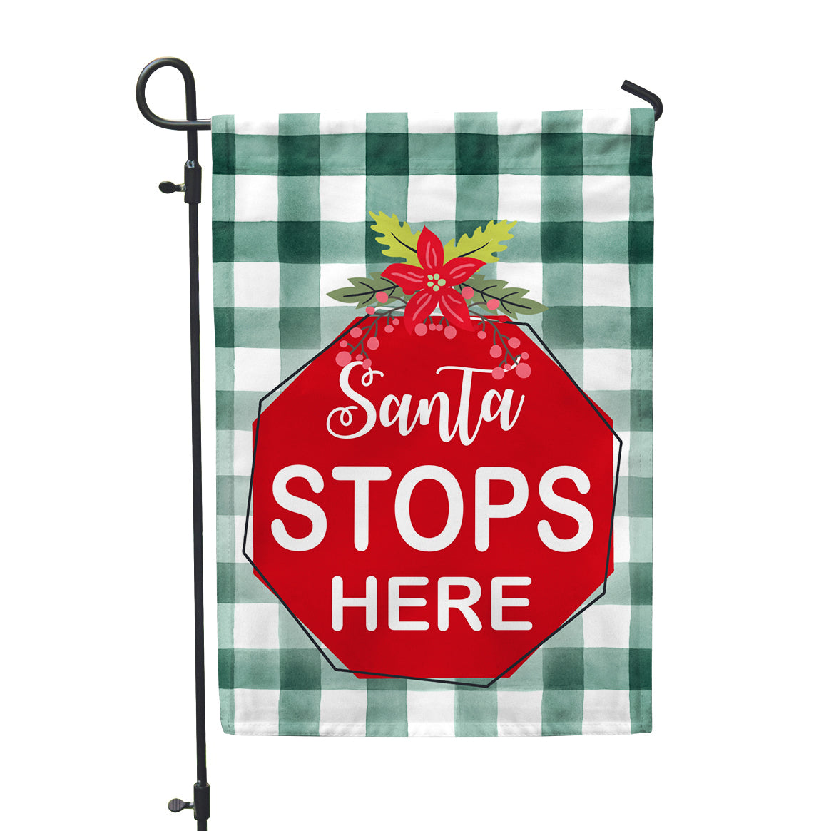 Santa Stops Here Garden Flag - Second East LLC