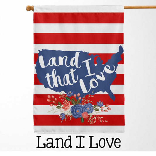 Land I Love House Flag 28" x 40" - Second East LLC