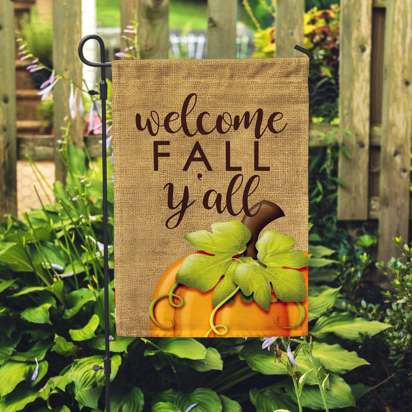 Welcome Fall Y'all Garden Flag - Second East