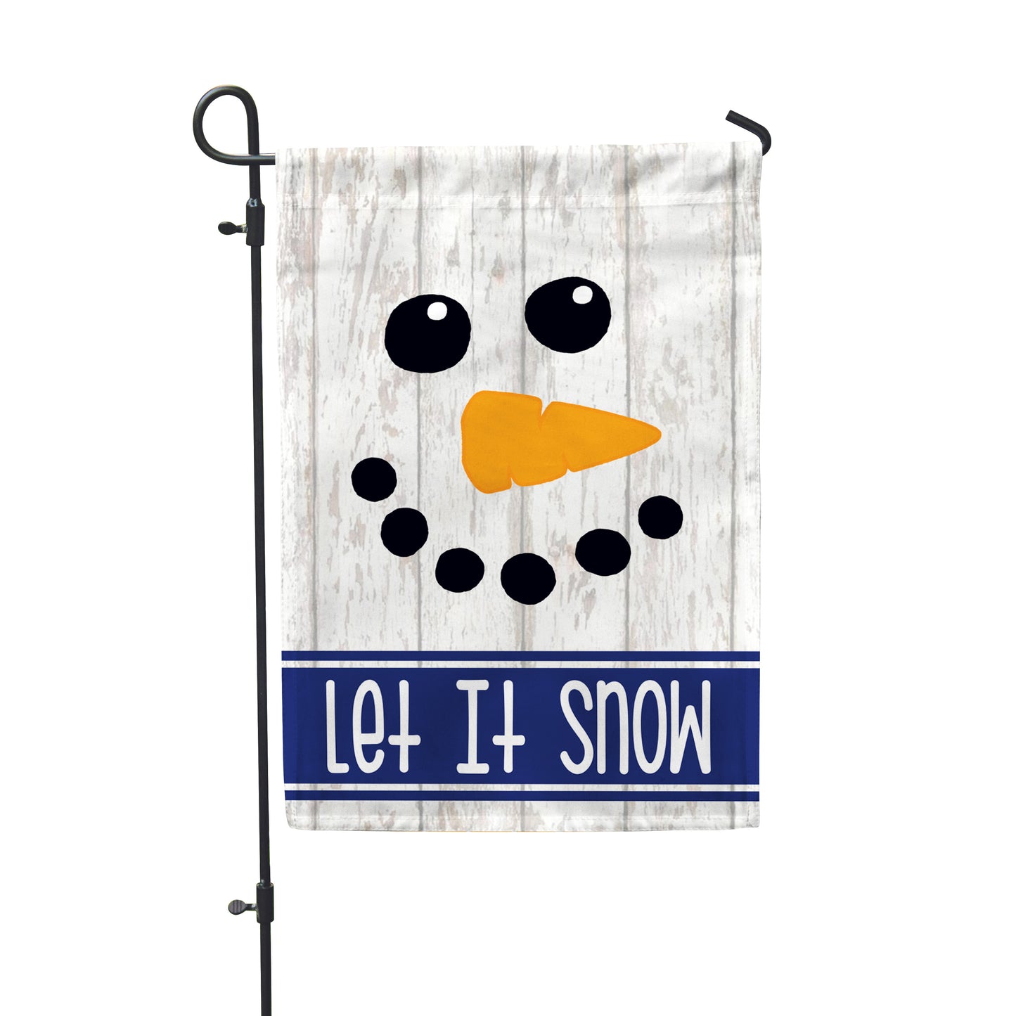 Let It Snowman Garden Flag 12" x 18" - Double Sided - Second East