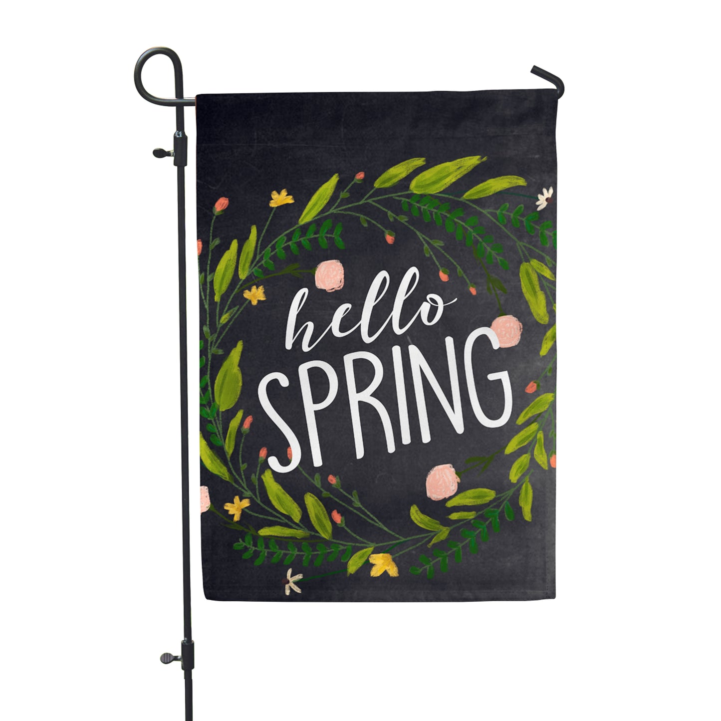 Hello Spring Chlk Garden Flag 12" x 18" - Second East