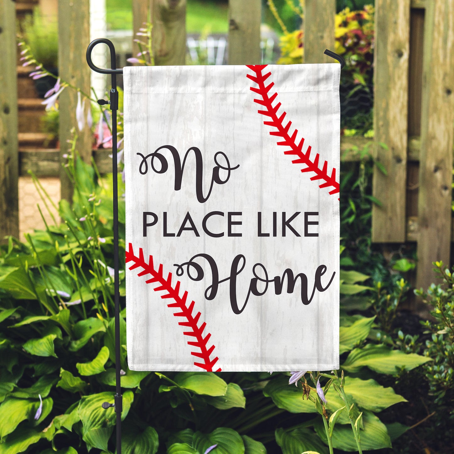 Baseball Home Garden Flag 12" x 18" - Double Sided - Second East