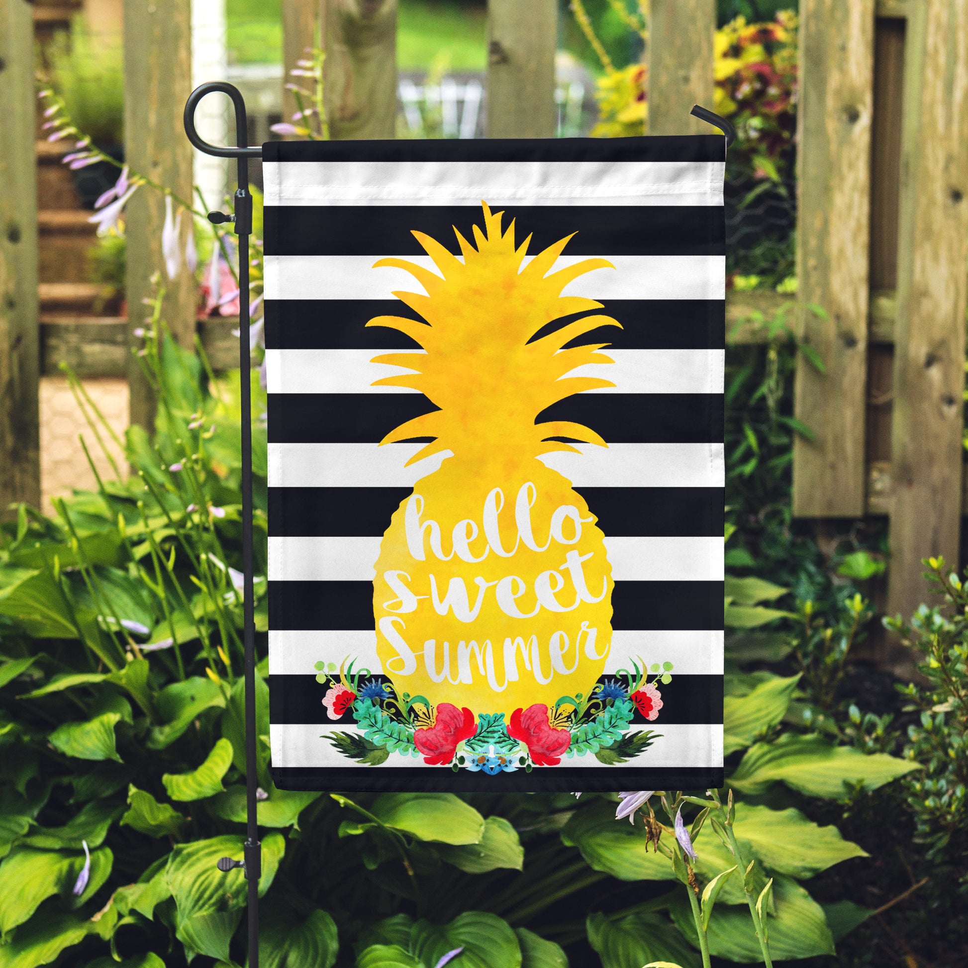 Sweet Summer Pineapple Garden Flag - Double Sided - Second East