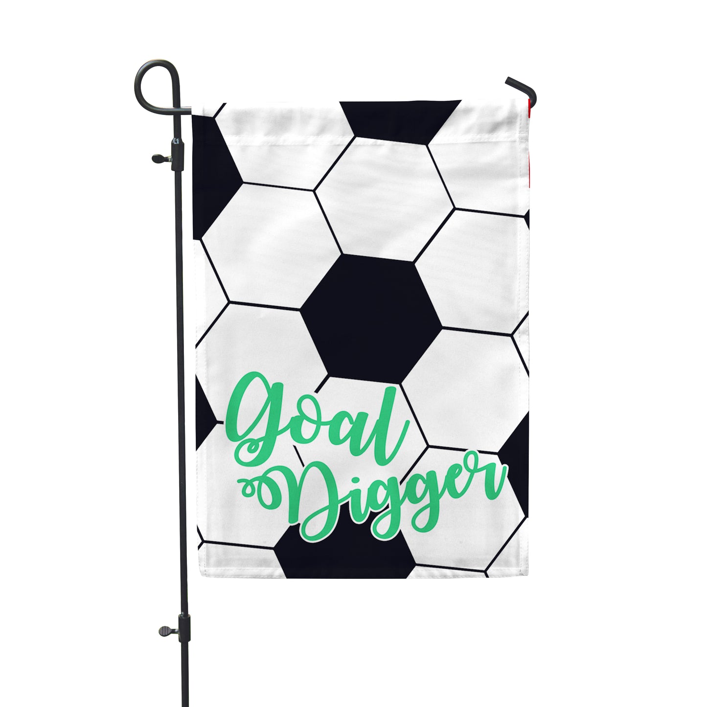 Soccer Goal Digger Garden Flag - Second East