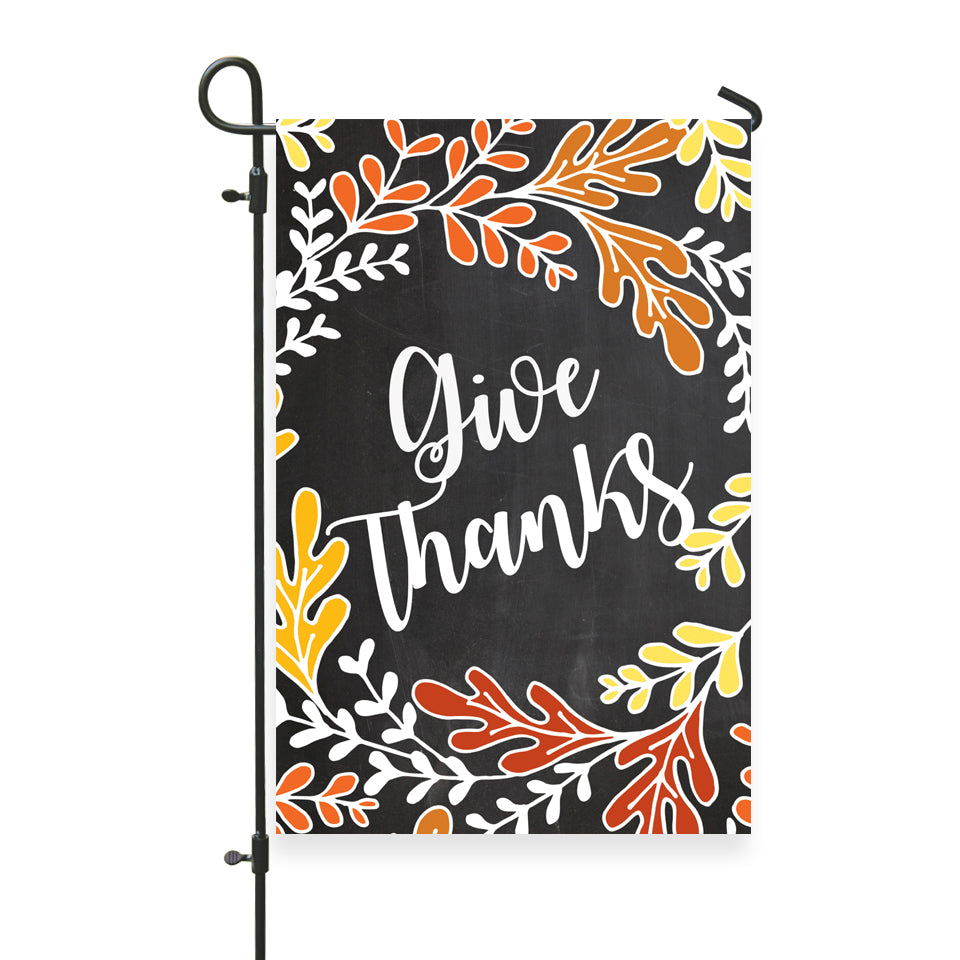 Give Thanks Garden Flag 12" x 18" - Second East