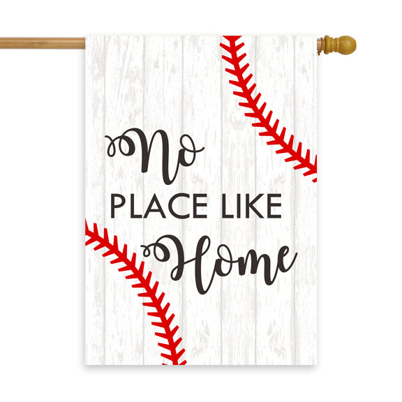 No Place Like Home Baseball House Flag 28" x 40" - Second East