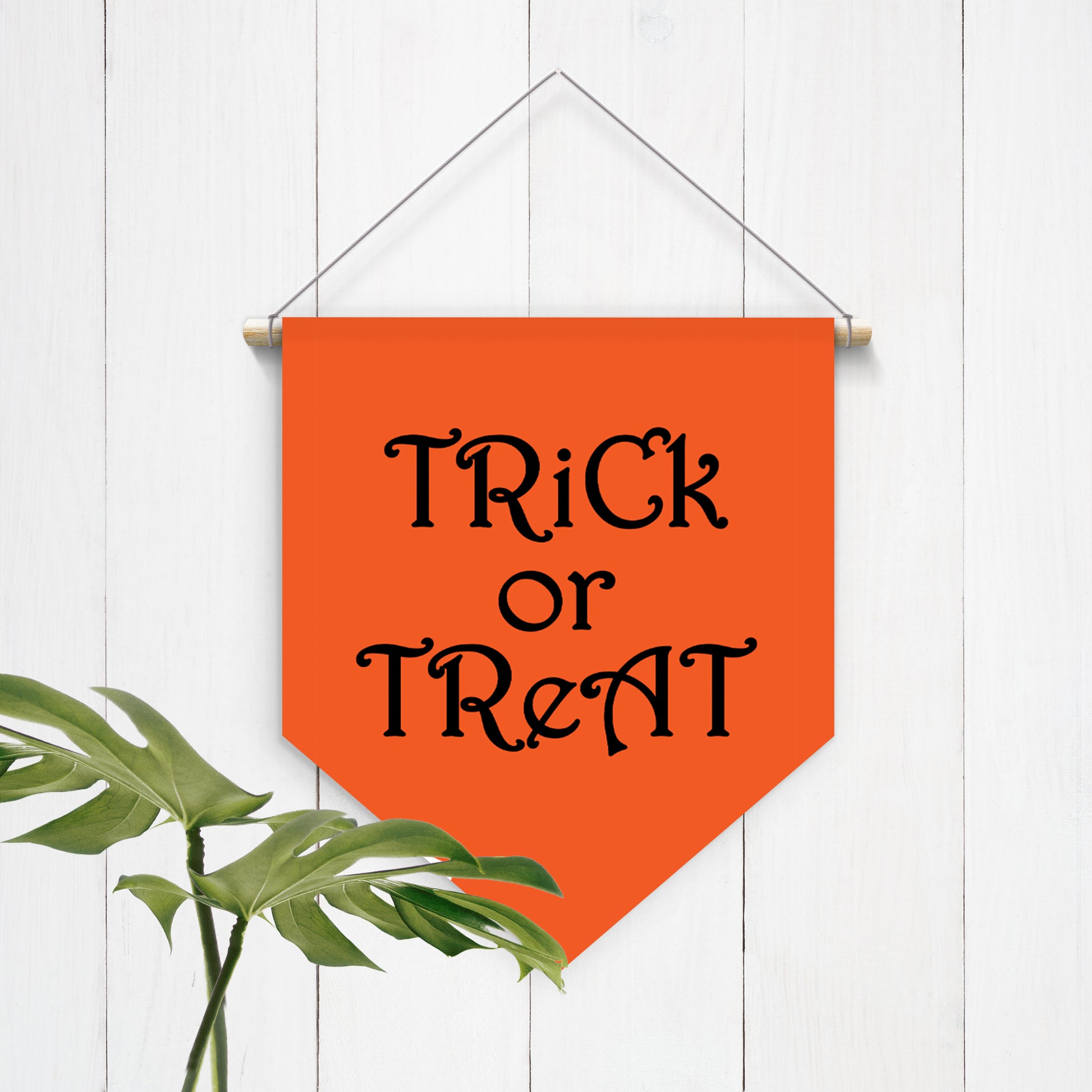 Trick or Treat Felt Hanging Banner - Second East