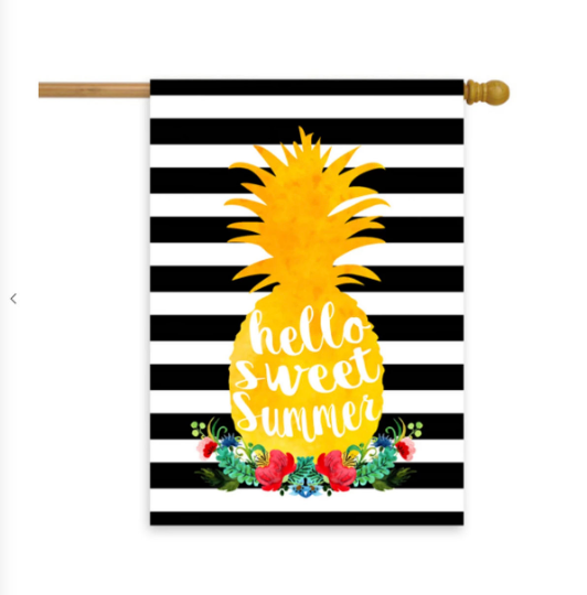 Sweet Summer Pineapple House Flag 28" x 40" - Second East