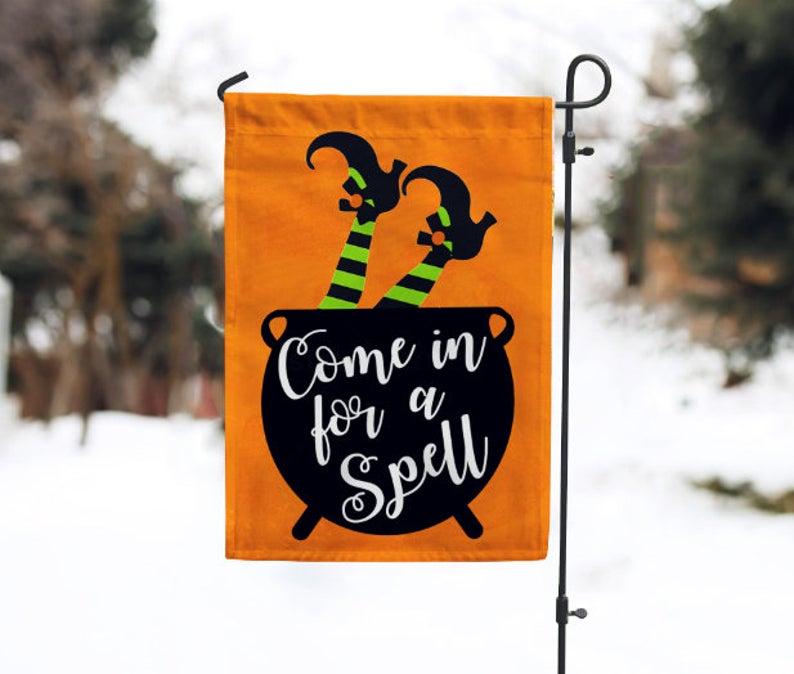 Come in For a Spell Garden Flag - 12" x 18" - Second East