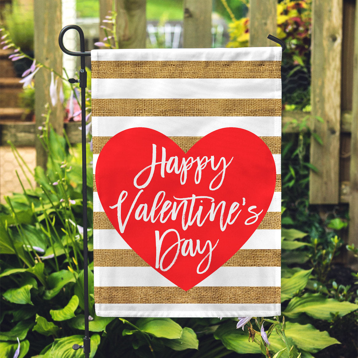 Happy Valentine's Garden Flag 12" x 18"- Double Sided - Second East